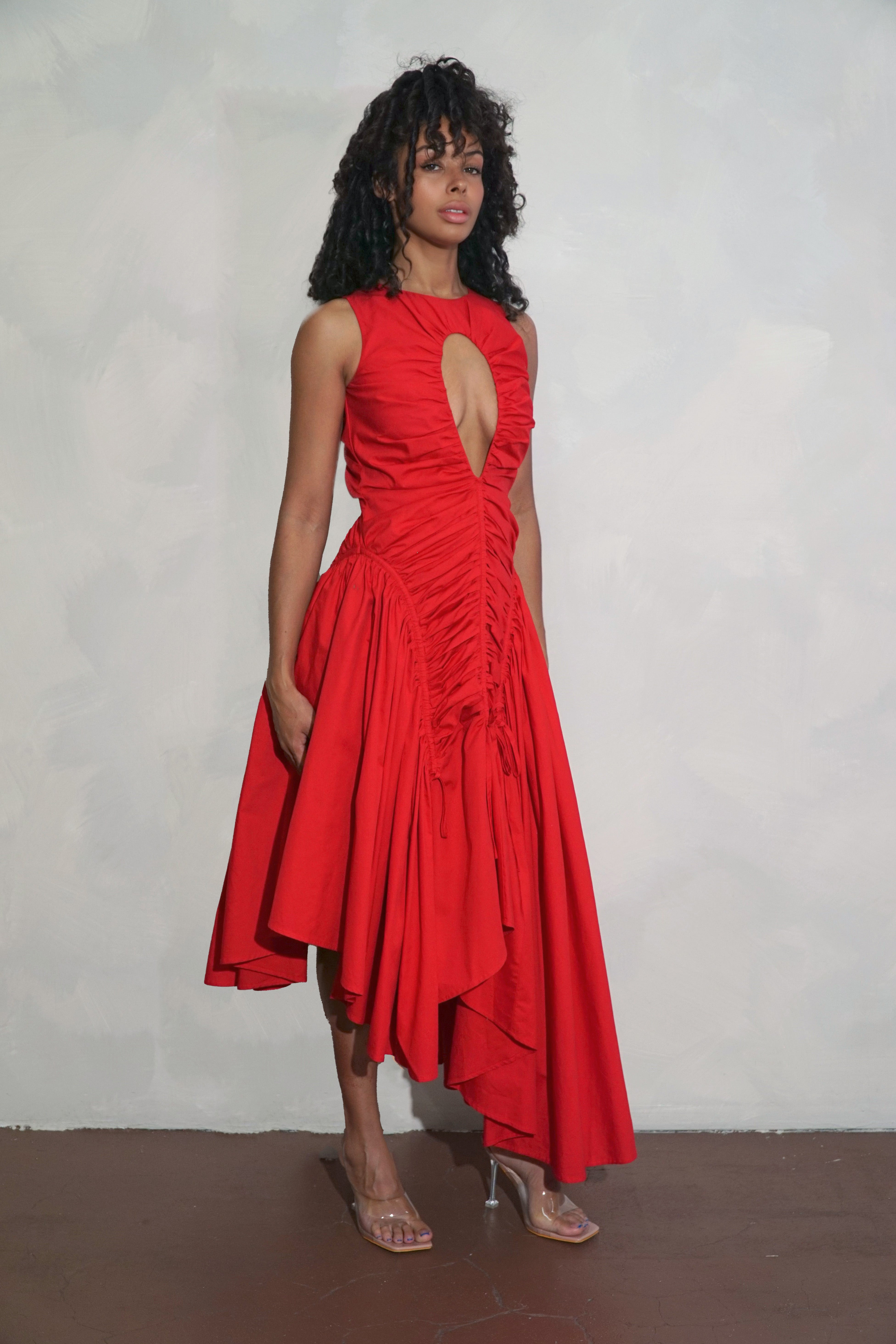 BELLEVUE DRESS RED – 1389woodliff BELLEVUE DRESS RED – 1389woodliff