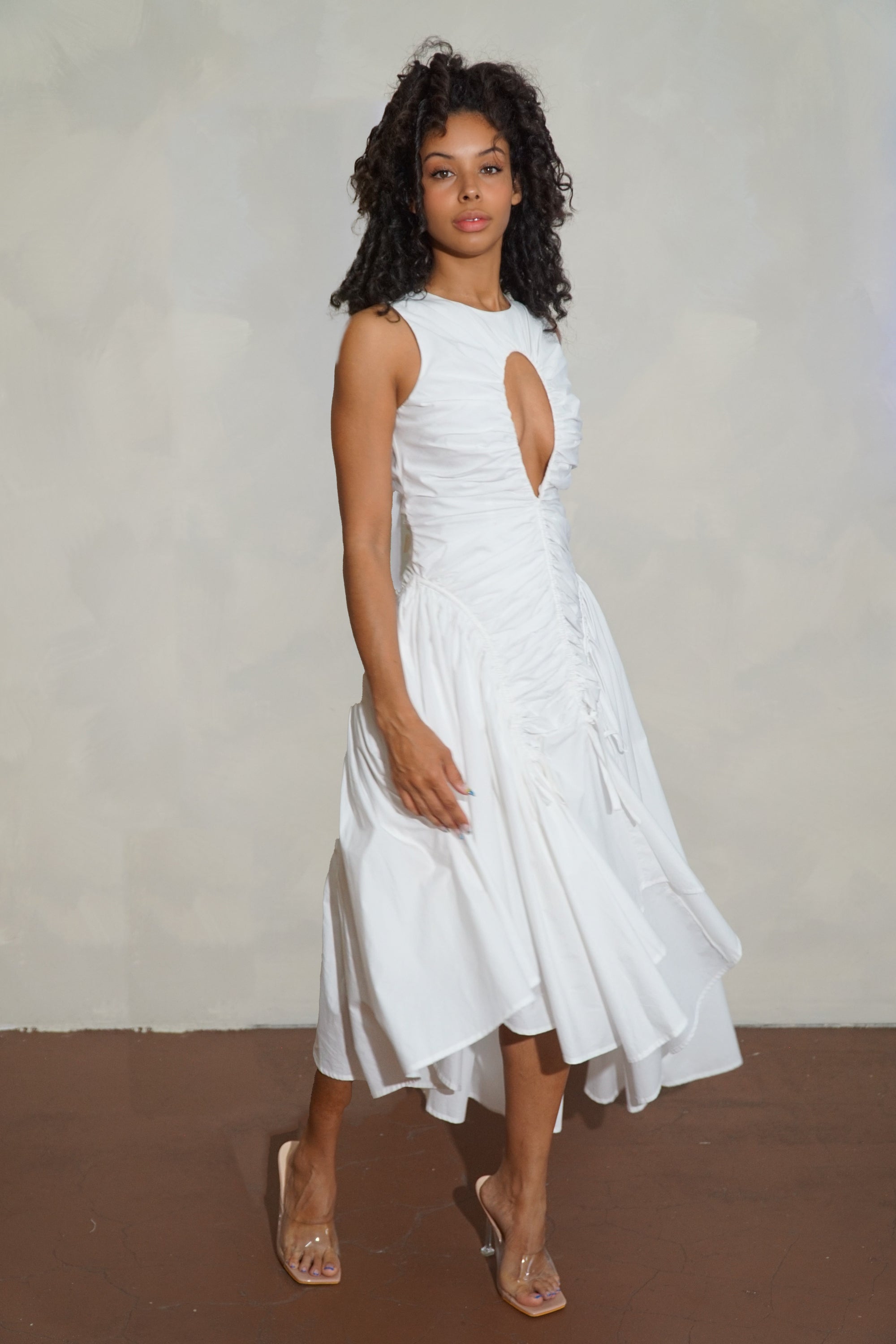 BELLEVUE DRESS WHITE 1389woodliff BELLEVUE DRESS WHITE 1389woodliff